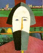 Kazimir Malevich head of a peasant oil painting artist